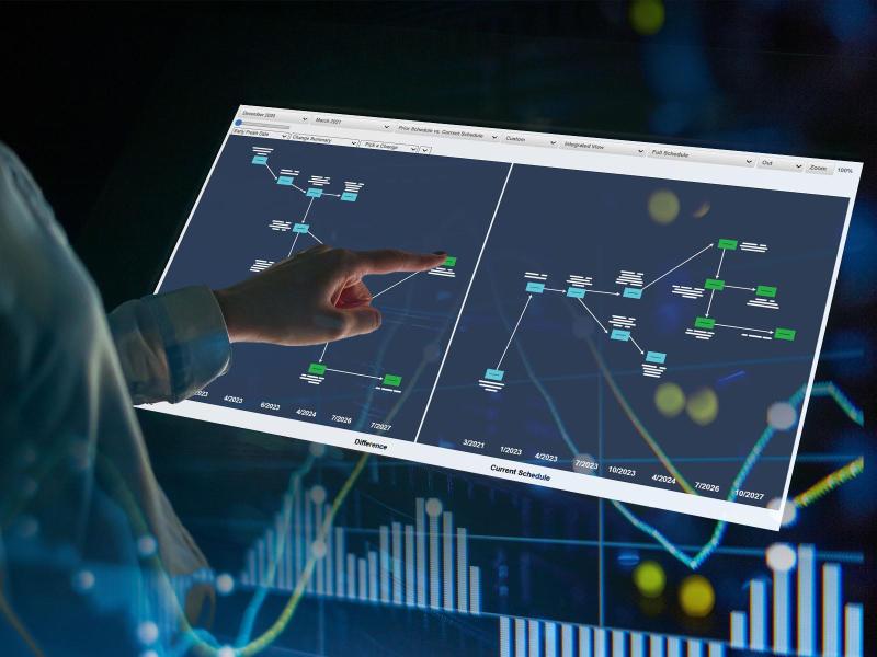 Project Schedule Visualizer on screen 
