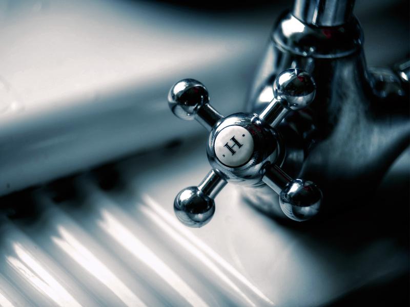 Photo of hot water faucet