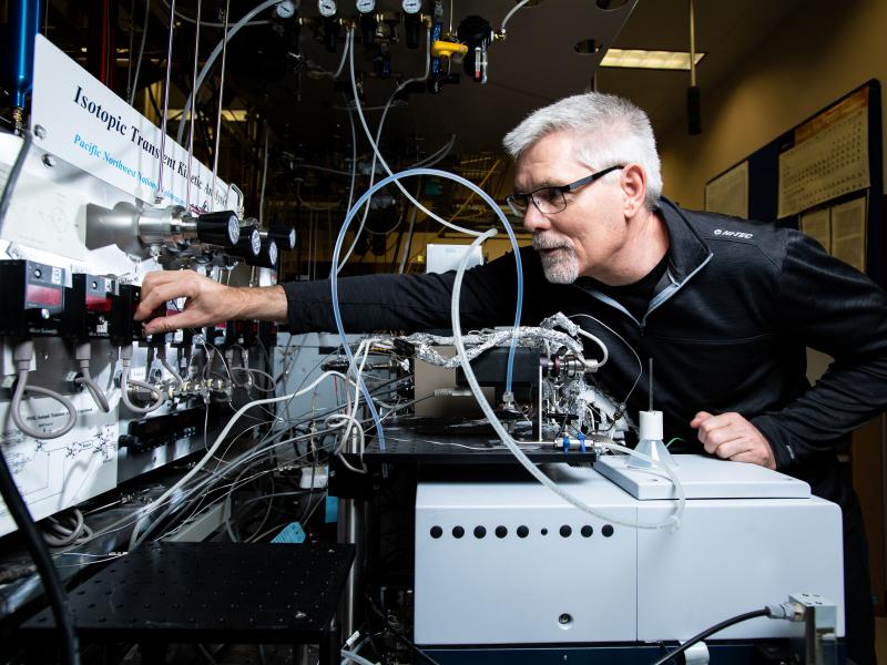 PNNL chemist Janos Szanyi and his colleagues at PNNL are developing catalysts that may make it possible for plastic waste to be converted into useful commodity chemicals rather than sending it to landfills. 