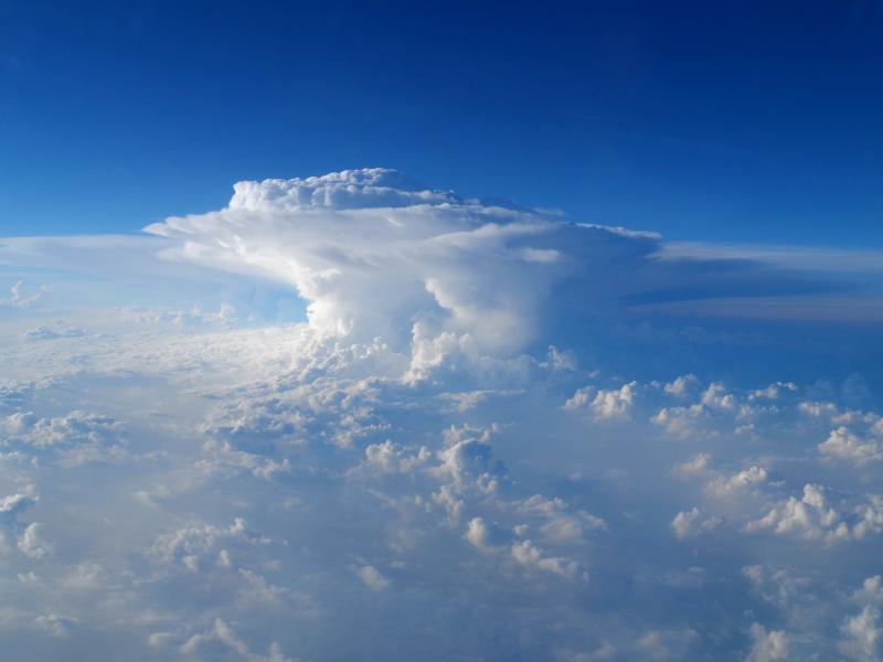 photo of a large cloud